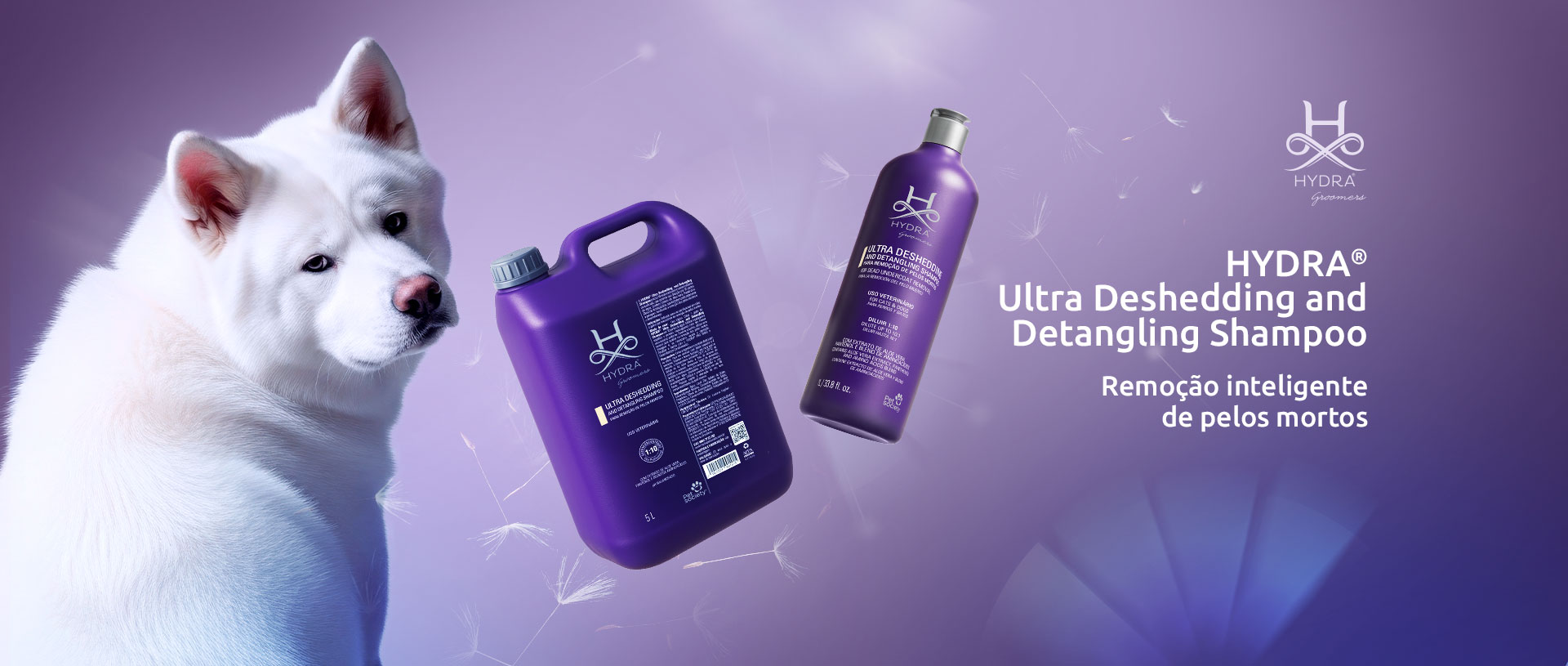 Hydra Ultra Deshedding Shampoo — produto oficial Hydra by Pet Society